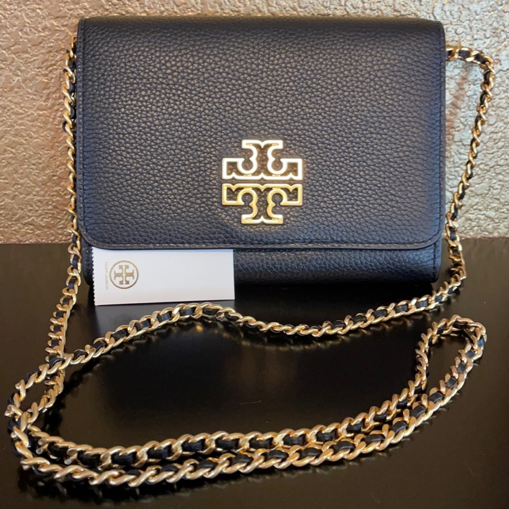 TORY BURCH BRITTEN CHAIN WALLET CROSSBODY